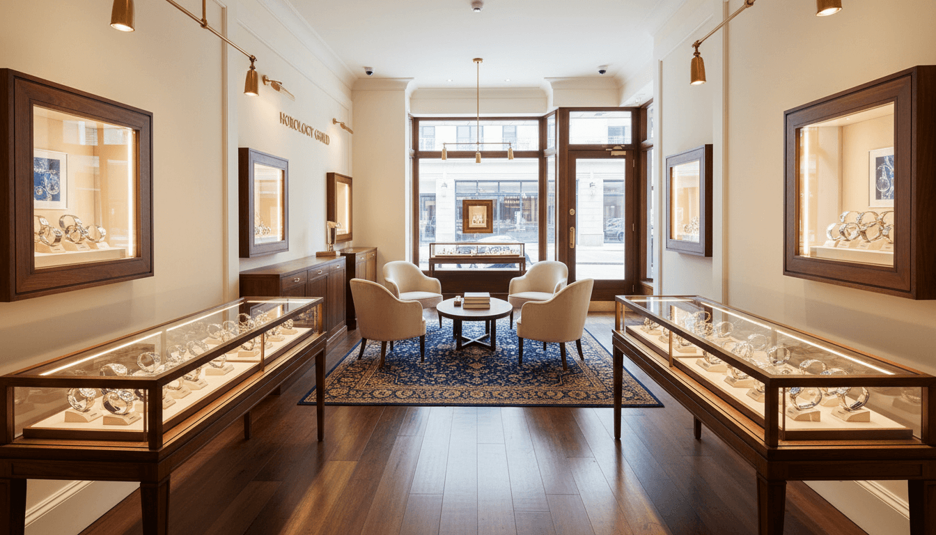 Luxury watch boutique interior in St. Louis